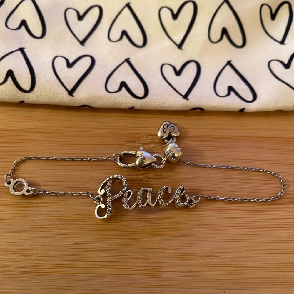 Brighton Peace Script Bracelet